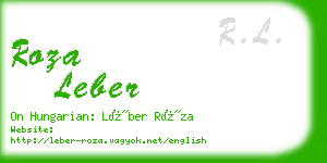 roza leber business card